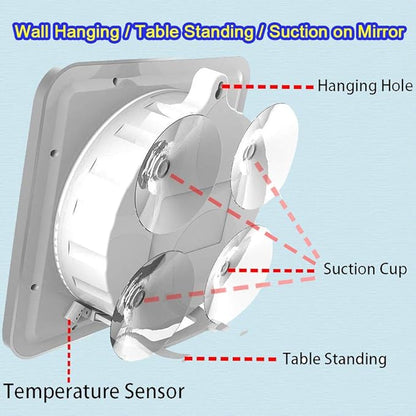 Large Waterproof Bathroom Shower Wall Clock, Big Digital Water Resistant - Image 3