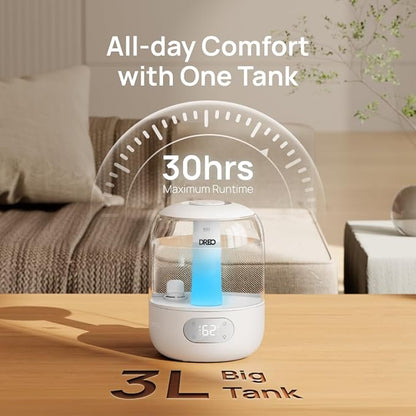 DREO Humidifiers for Bedroom, Cool Mist 3L Humidifiers - Image 6