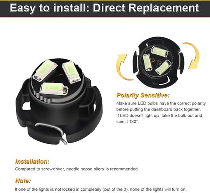 AC Climate Heater Control LED Lights Bulbs Kit replacement Compatible - Image 5