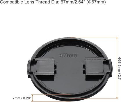 PATIKIL Camera Lens Cap, 2 Pack Sides Pinch Front Lens Cover - Image 2