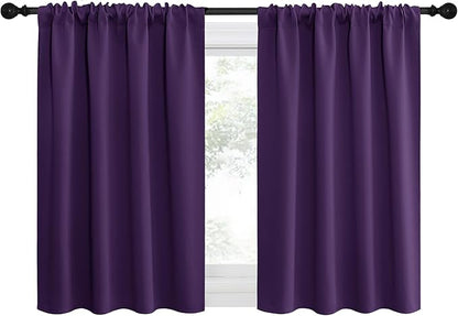 NICETOWN 2 Panels Blackout Curtains, Rod Pocket Thermal Insulated Drapes by NICETOWN
