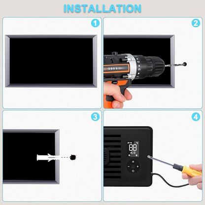 Register Booster Fan for 4" x 12" Vents Only, 10 Speeds to Control Cool and - Image 6