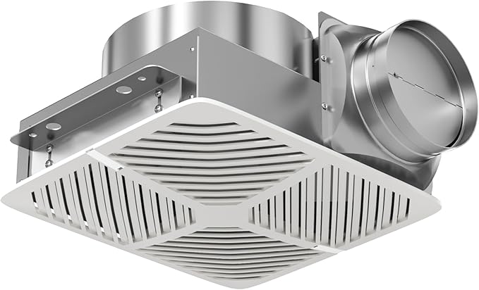 Bathroom Exhaust Fan White Ceiling Mount Ventilation Fan 110-130 CFM 1.0 Sones by FICBXRA
