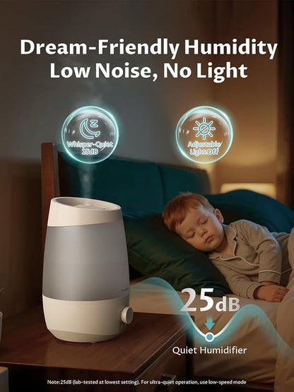 BREEZOME Humidifiers for Bedroom, 2.5L Humidifiers for home, 250ml/h Mist Output - Image 7