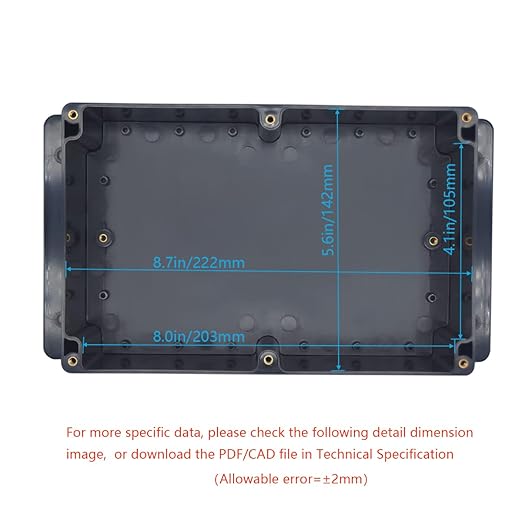 Junction Box, Zulkit Project Box Waterproof Dustproof IP65 ABS Universal - Image 5
