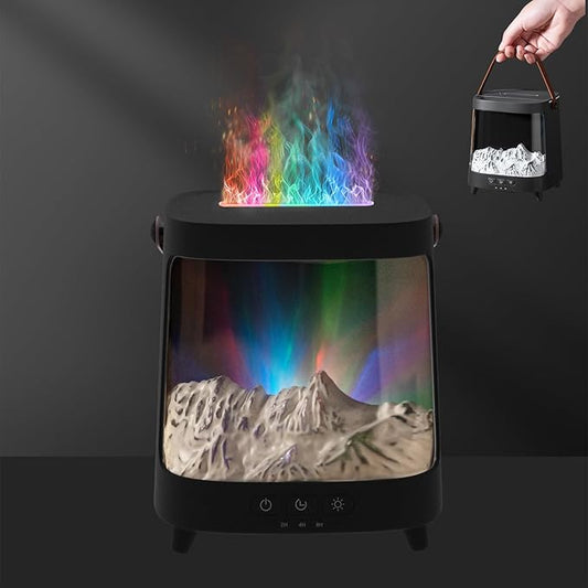 Essential Oil Diffuser, Upgraded Portable Aurora Flame Aromatherapy Scent Aroma by Eiifiter