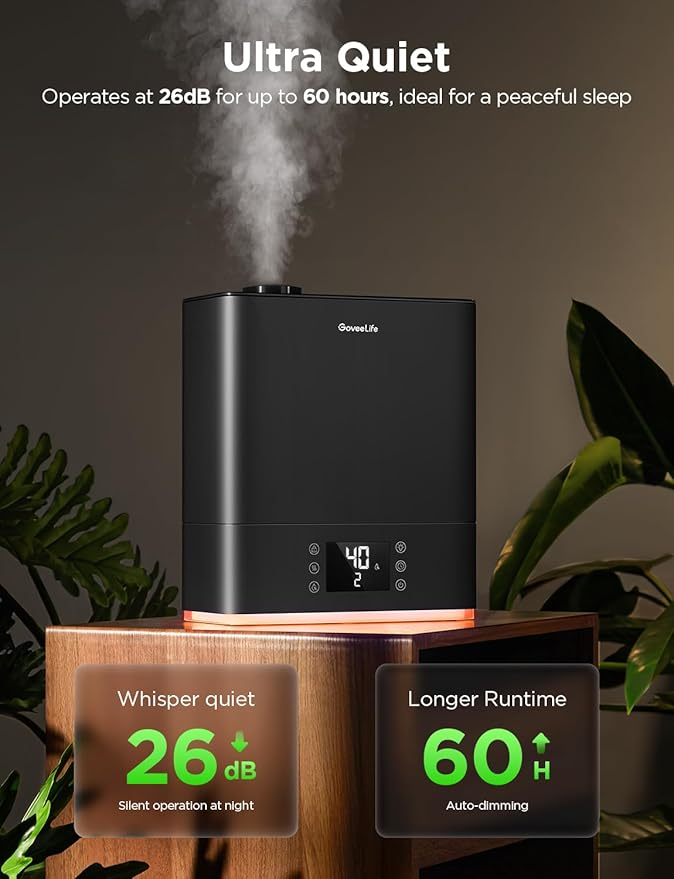 GoveeLife Smart Humidifiers for Bedroom Large Room, Top-Fill Cool Mist 6L WiFi - Image 4