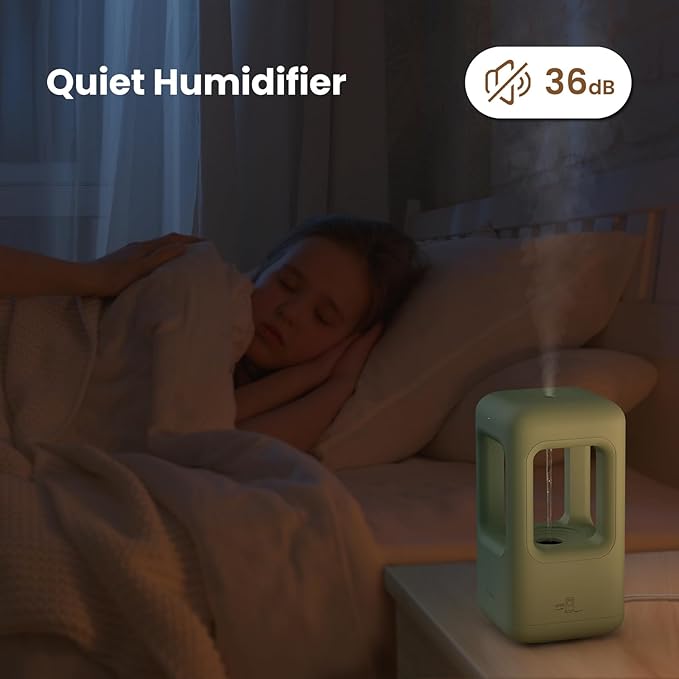 Green Mini Humidifiers for Bedroom & Plants - Image 4