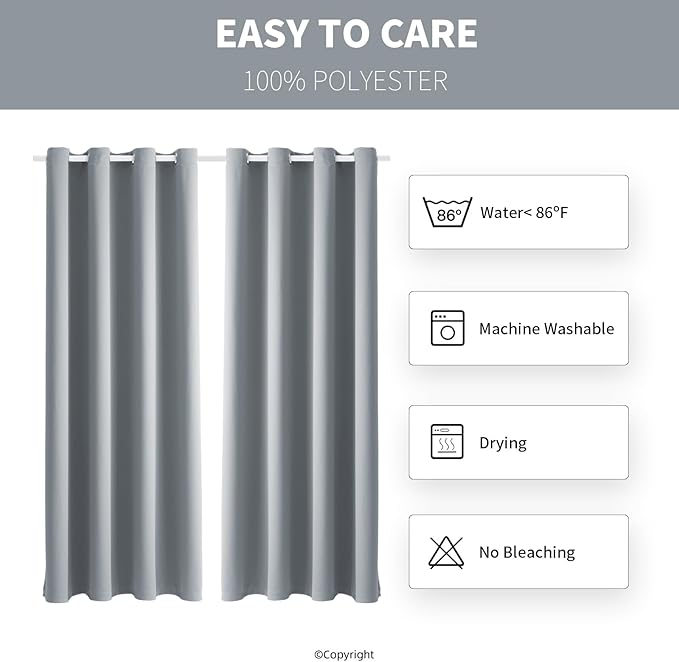 Outdoor Indoor Curtains W52 x L108 - Image 7