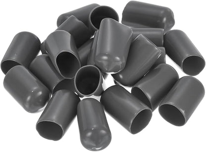 uxcell 20pcs Rubber End Caps 12mm ID Vinyl PVC Round Tube Bolt Cap Cover Screw - Image 4