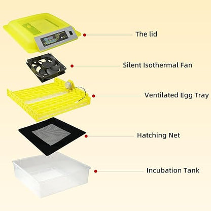 Egg Incubator for Hatching Eggs, Automatic Egg Turner & Digital Humidity Control - Image 6