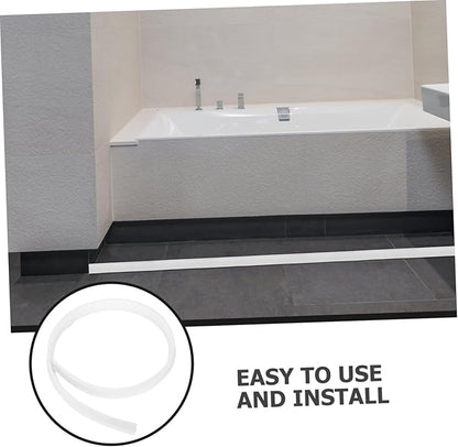 Bathroom Strip Shower Drain Accessories Toilet Sealing Strip Curved Water - Image 3