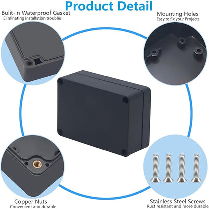 Project Box, Project Boxes Plastic Electric Project Case Junction Box Power Case - Image 7