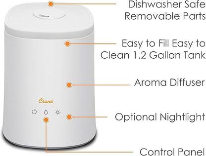 Crane Top Fill Ultrasonic Cool Mist Humidifier - Image 2