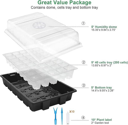 MIXC Seedling Trays Seed Starter Tray - Image 6