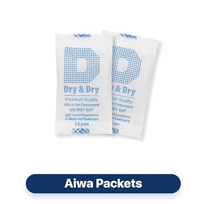 Dry & Dry 0.5 Gram Silica Gel Packets Desiccants, Silica Packets - Image 2