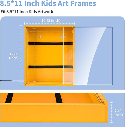Dried Flowers Shadow Box with LED Light Changeable Picture Display & Storage - Image 5