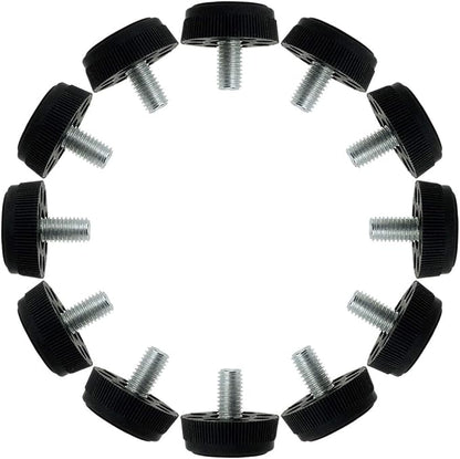 uxcell M8 x 13 x 30mm Furniture Glide Leveling Feet Adjustable Leveler Floor by uxcell