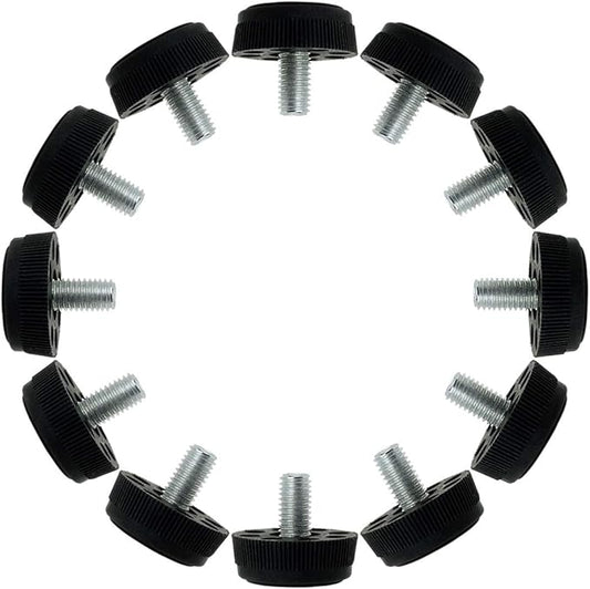 uxcell M8 x 13 x 30mm Furniture Glide Leveling Feet Adjustable Leveler Floor by uxcell