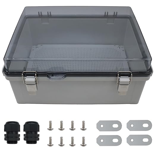MAKERELE Extra Large Outdoor Electrical Enclosure Boxes Waterproof IP67 by MAKERELE