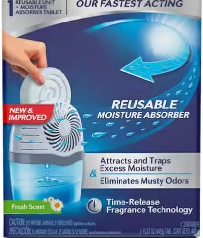 Drop-In Tab Moisture Absorber Starter Kit – Reusable Dehumidifier by Unknown