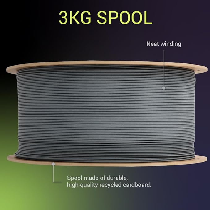 Polymaker Fiberon PA6-GF Glass Fiber Nylon Filament 1.75mm Grey 3kg, Fiberon - Image 9