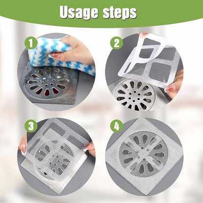 Disposable Shower Drain Hair Catcher, Hair Catcher Bathroom Drain Protector - Image 3