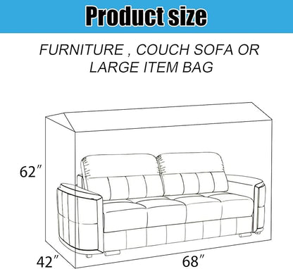 Plastic Couch Sofa Cover, Couch Cover, Waterproof Furniture Covers Protector - Image 2