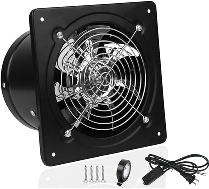 4 inch Exhaust Fan Metal Iron Ventilation Extractor, Silence by ACEDUROBLA