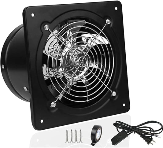 4 inch Exhaust Fan Metal Iron Ventilation Extractor, Silence by ACEDUROBLA