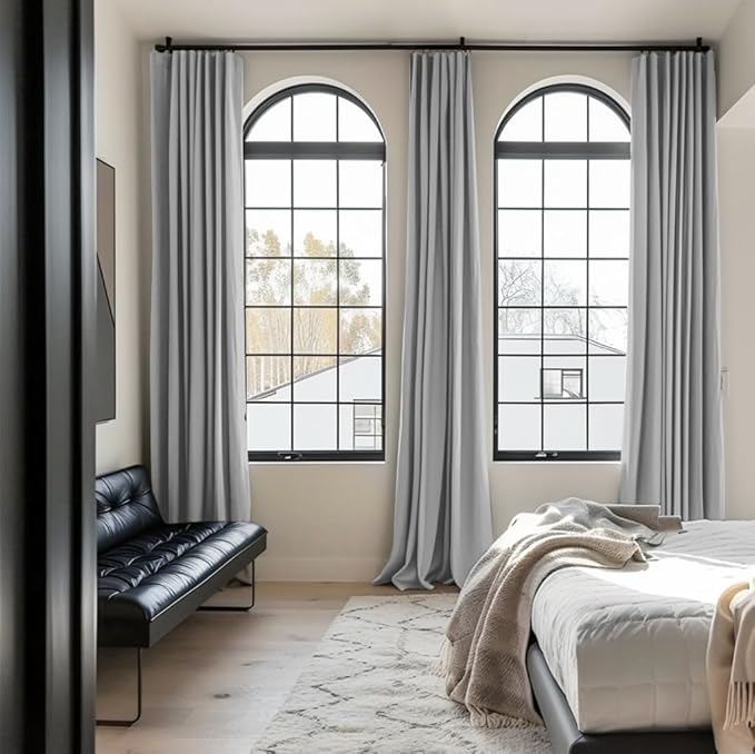 INOVADAY Thermal Sliding Door Curtains 100% Blackout Curtains - Image 2
