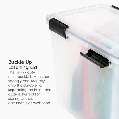 IRIS USA File Box WeatherPro File Organizer Plastic File Box - Image 5