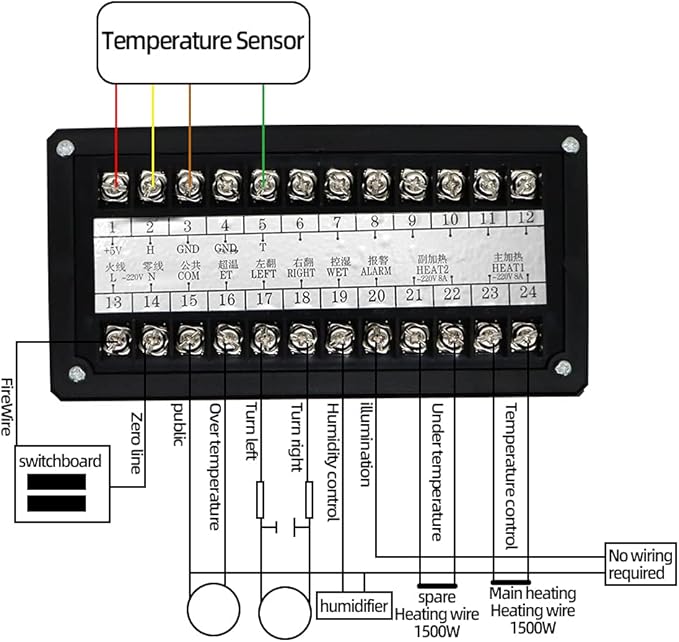 Fully Automatic XM-18S Incubator Controller Thermostat Temperature Humidity - Image 3