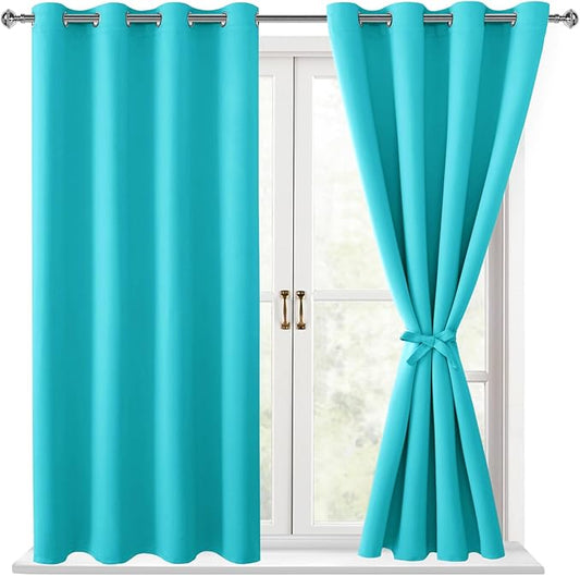 Hiasan Blackout Curtains for Bedroom, 52 x 54 Inches Long by Hiasan