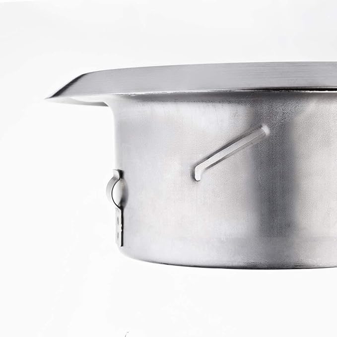 calimaero® TVE 4" Stainless Steel Vents, Round Adjustable Wall Air Vent - Image 8