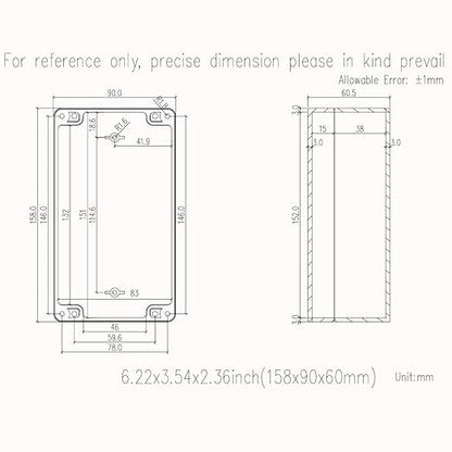 Junction Box, Zulkit Project Box IP65 Waterproof Outdoor Box ABS Plastic - Image 7
