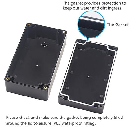 Junction Box, Zulkit Project Box IP65 Waterproof Outdoor Box ABS Plastic - Image 4