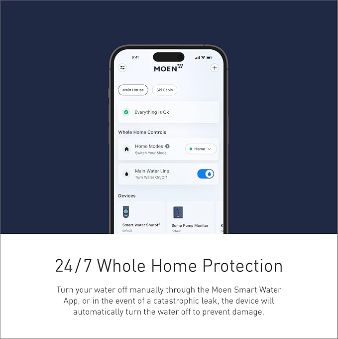 Moen Flo Smart Water Monitor and Automatic Shutoff Sensor, Wi-Fi Water Leak - Image 11