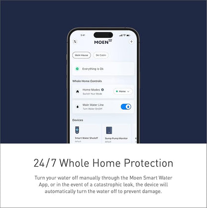 Moen Flo Smart Water Monitor and Automatic Shutoff Sensor, Wi-Fi Water Leak - Image 11