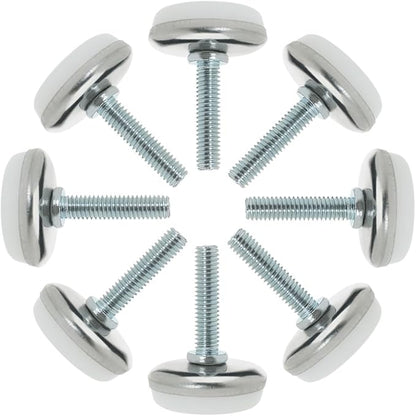 uxcell M6 x 23 x 28mm Screw on Furniture Glide Leveling Feet Adjustable Leveler by uxcell