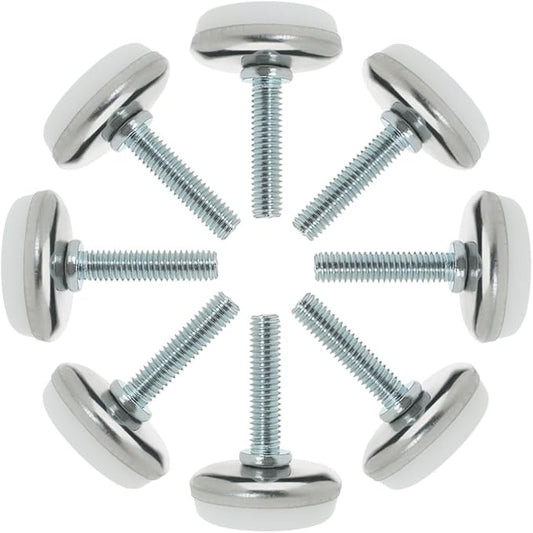 uxcell M6 x 23 x 28mm Screw on Furniture Glide Leveling Feet Adjustable Leveler by uxcell