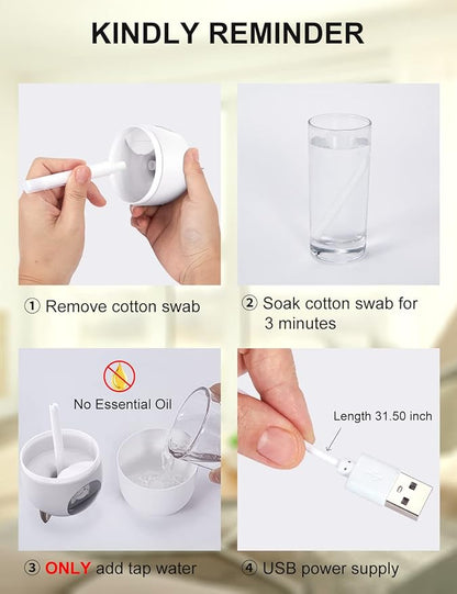Cool Mist Humidifier, 300ml Mini Humidifiers - Image 6