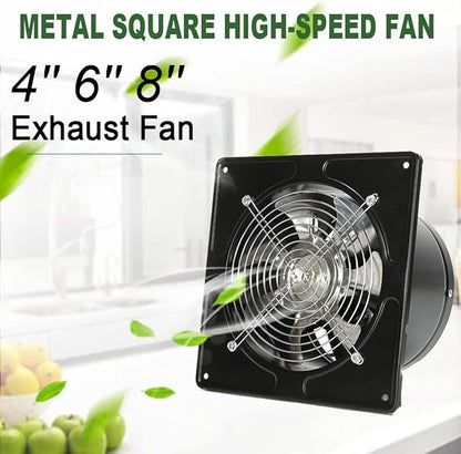 4 inch Exhaust Fan Metal Iron Ventilation Extractor, Silence - Image 2