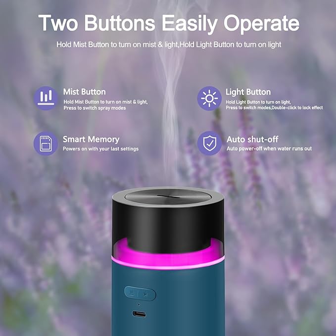 HODEMI Portable Smart Essential Oil Diffuser, Cold Mist Car Air Freshener - Image 5