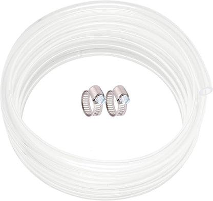 Clear Vinyl Tubing 5/16" ID × 7/16" OD -25 Ft 60PSI, Flexible Plastic Tubing by ProfessionalBrand