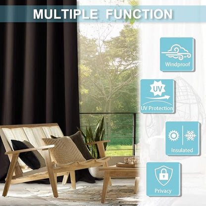 RYB HOME Outdoor Curtains for Patio - Image 7
