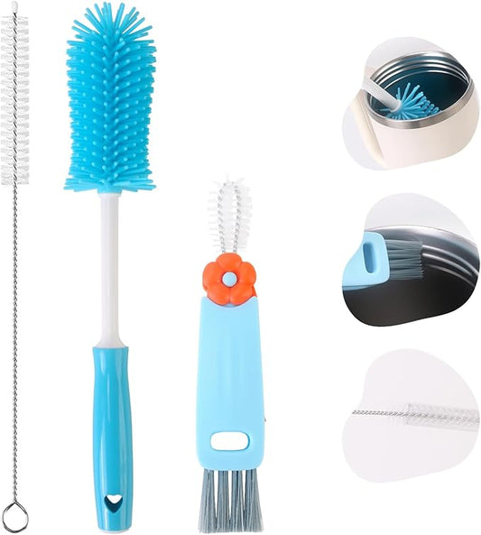 3 Pack Cleaner Brush Kit for Stanley, Bottle Cleaner Brush Set by Engorgio