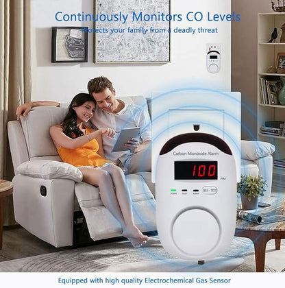 Carbon Monoxide Detectors, WESHLGD Plug-in CO Detector Alarm Monitor - Image 6