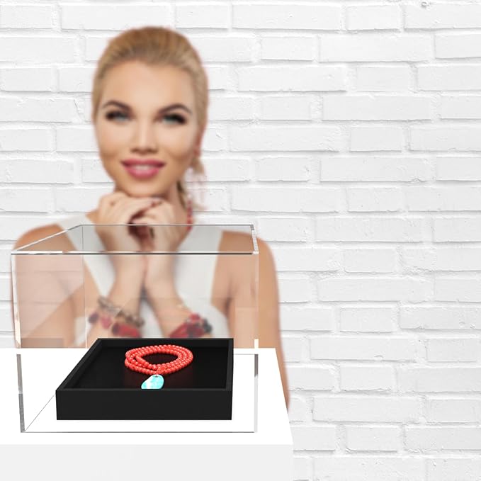 Clear Acrylic Display Box Counter Retail Merchandise Storage Bin - Image 7