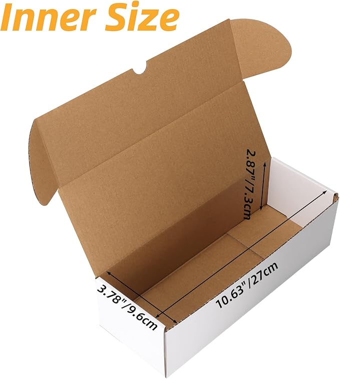 Bulk 900 Capacity Trading Cards Storage Box, in Total 25 Pack Brown White - Image 4